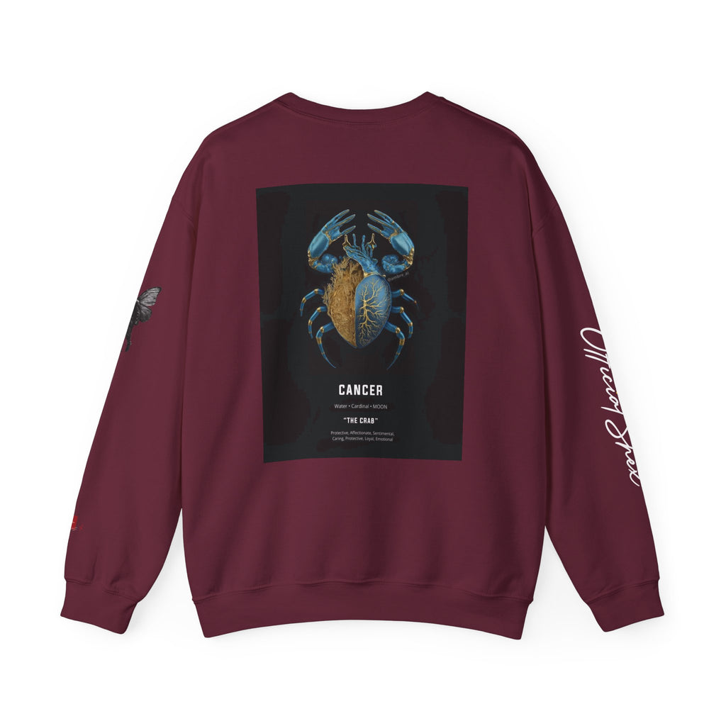 Smiley Face Crewneck Cancer Edition Sweatshirt — Zodiac Libra Graphic Pullover