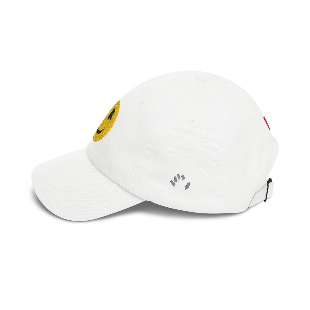Embroidered Smiley Dad Cap – Vintage Cheer Baseball Hat