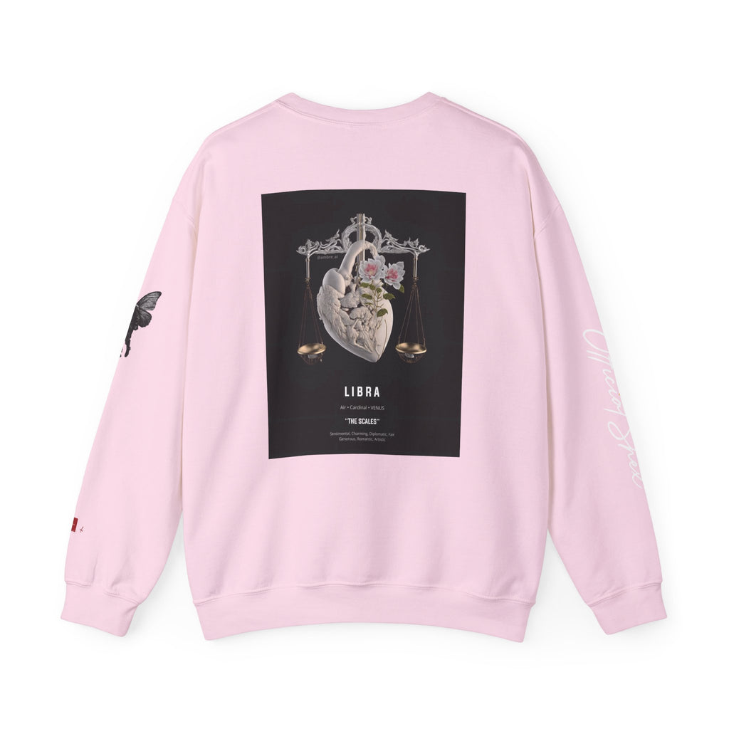 Smiley Face Crewneck Libra Edition Sweatshirt — Zodiac Libra Graphic Pullover