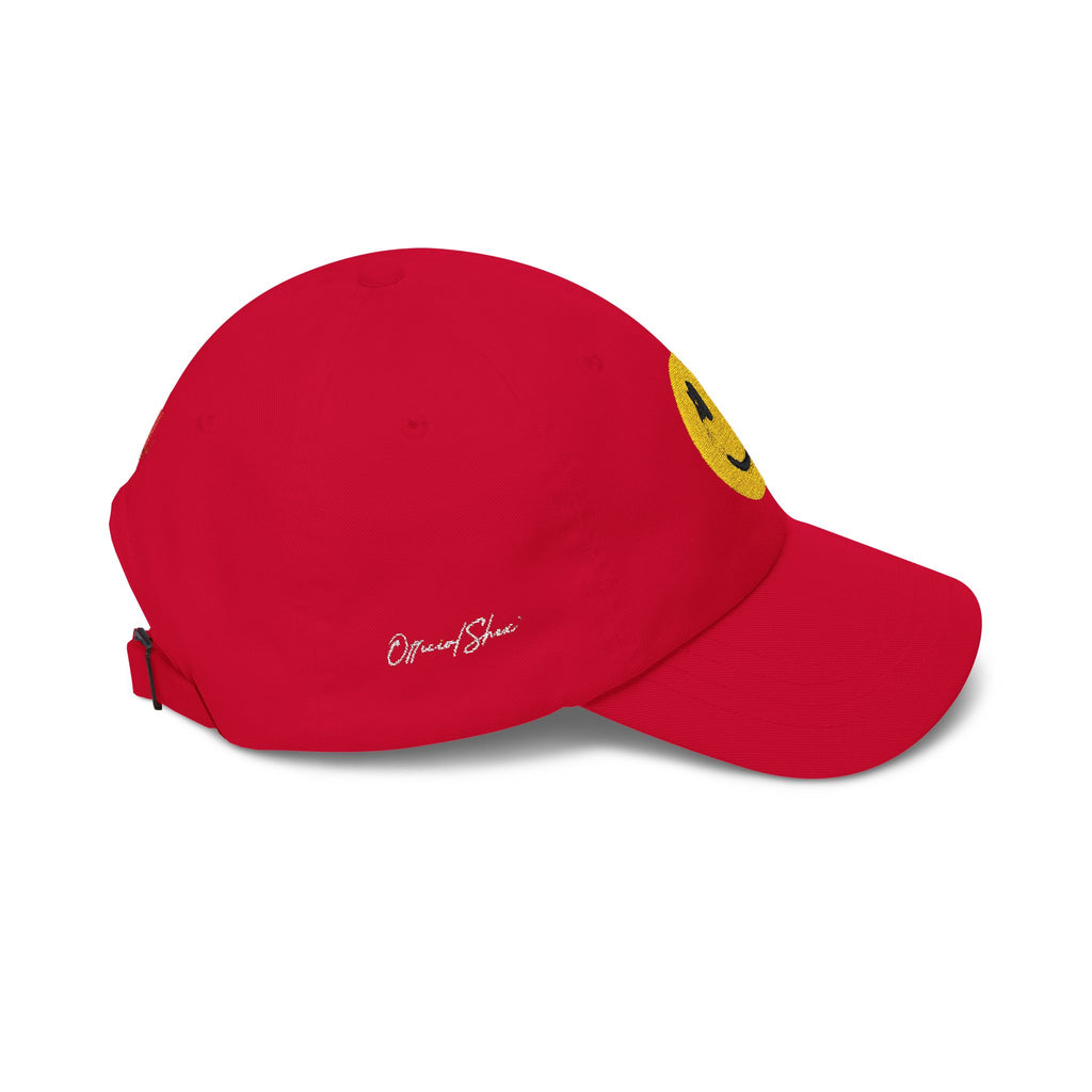 Embroidered Smiley Dad Cap – Vintage Cheer Baseball Hat