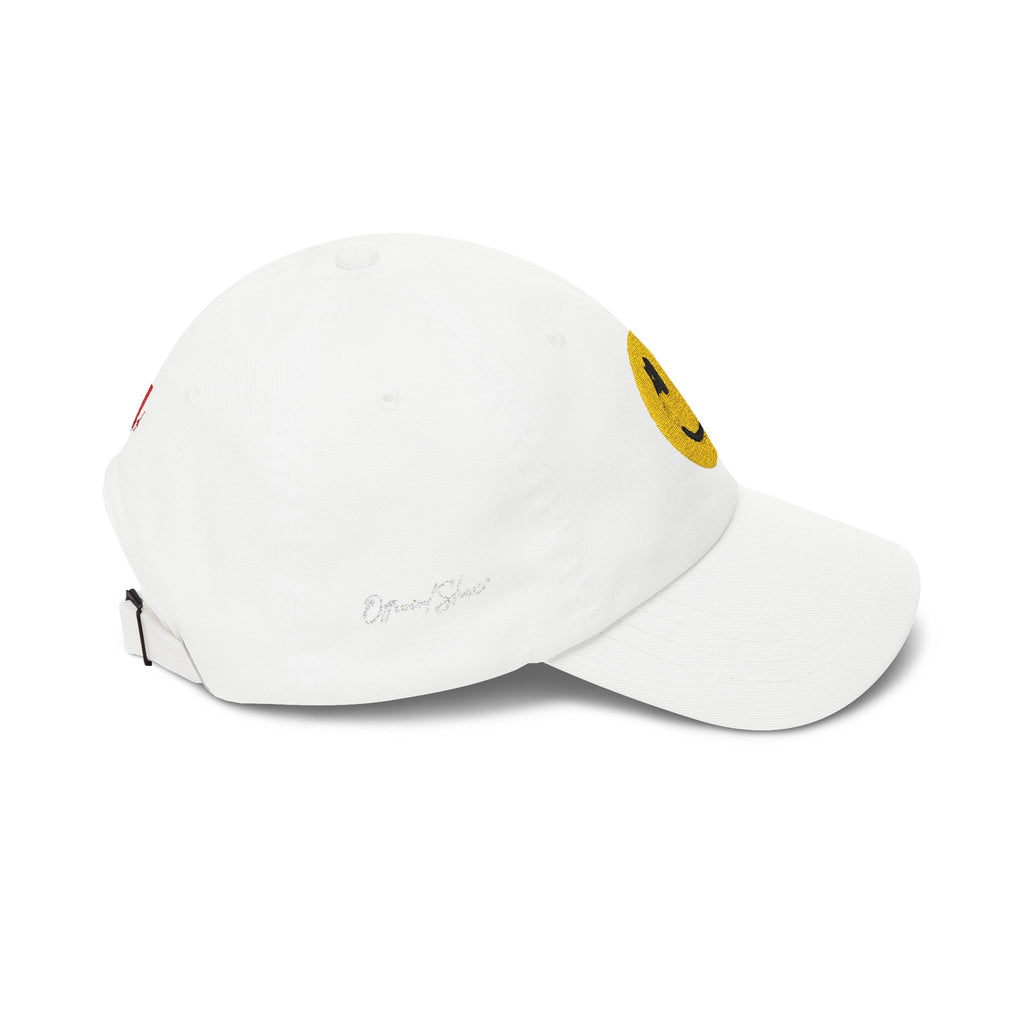Embroidered Smiley Dad Cap – Vintage Cheer Baseball Hat