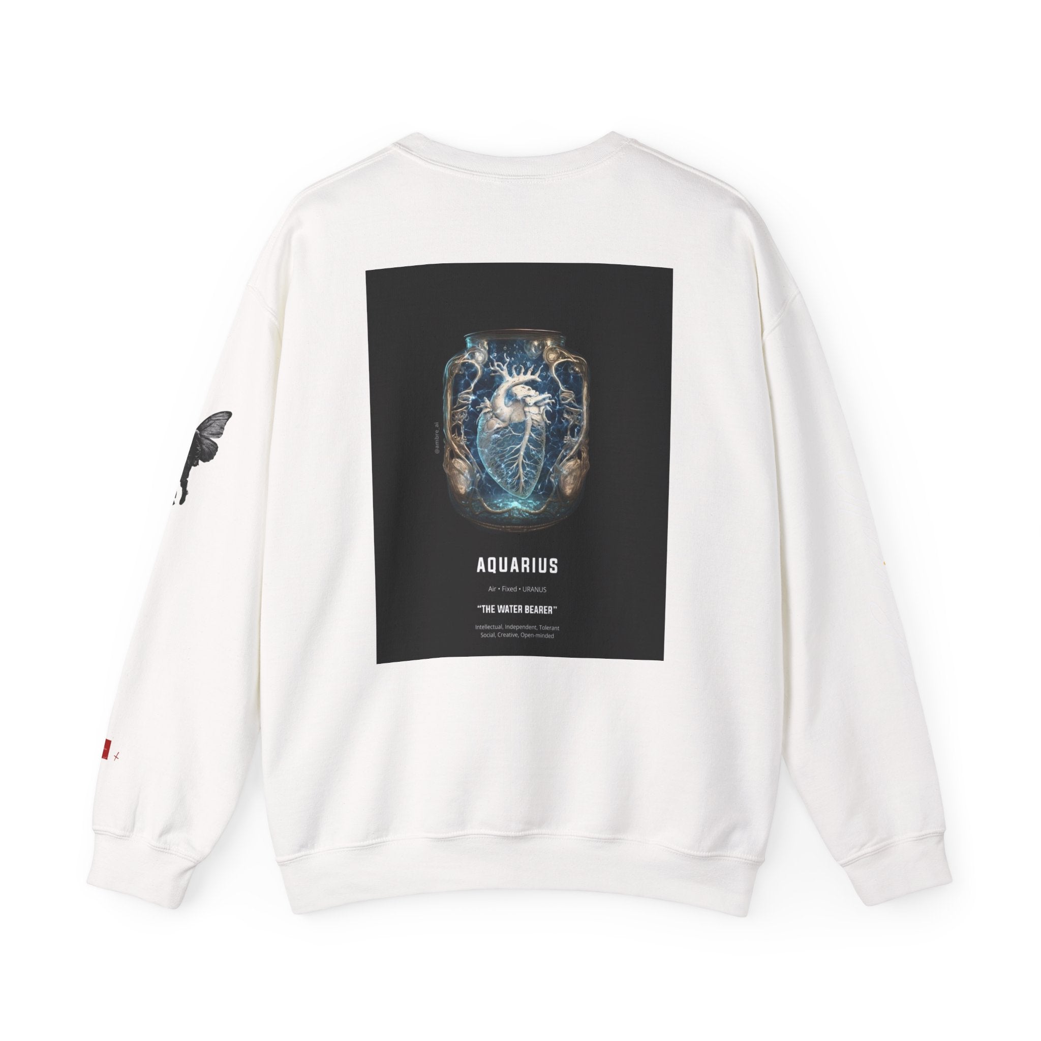 Aquarius Smiley Face Crewneck Sweatshirt — Zodiac Libra Graphic Pullover