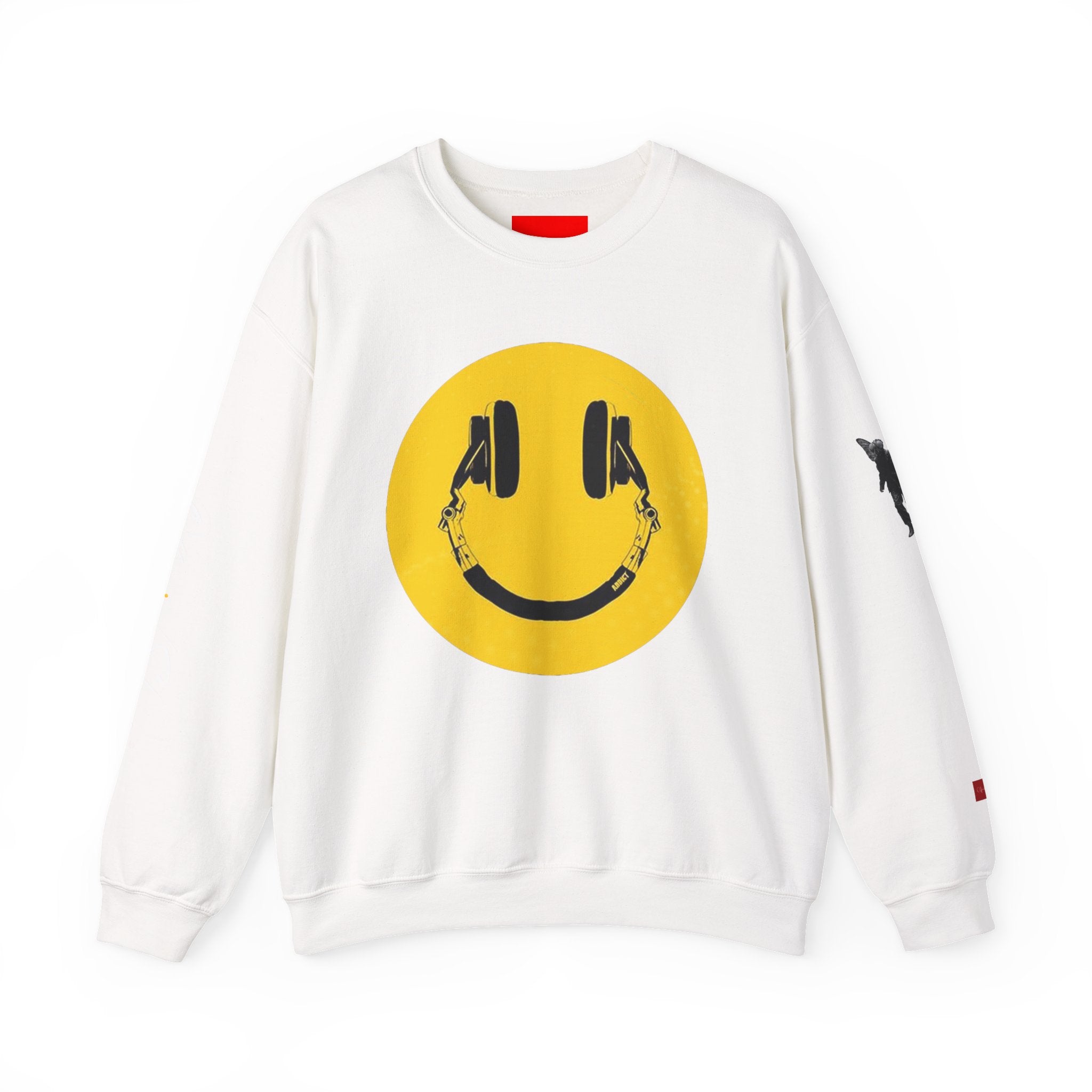 Aquarius Smiley Face Crewneck Sweatshirt — Zodiac Libra Graphic Pullover