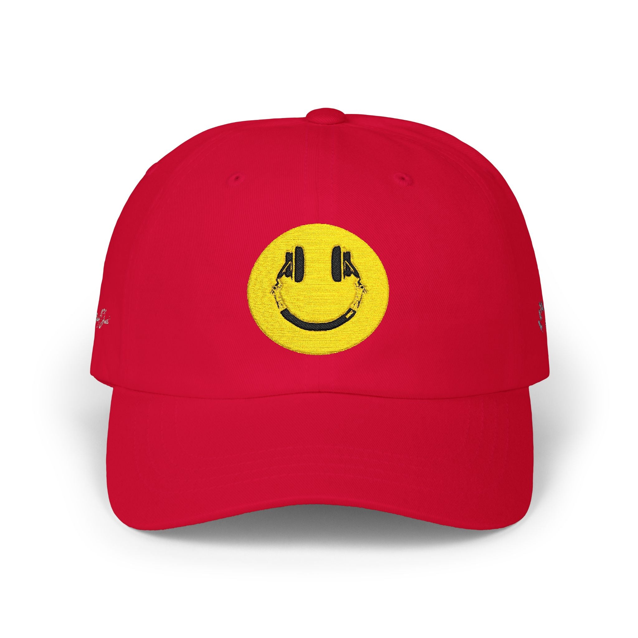 Embroidered Smiley Dad Cap – Vintage Cheer Baseball Hat