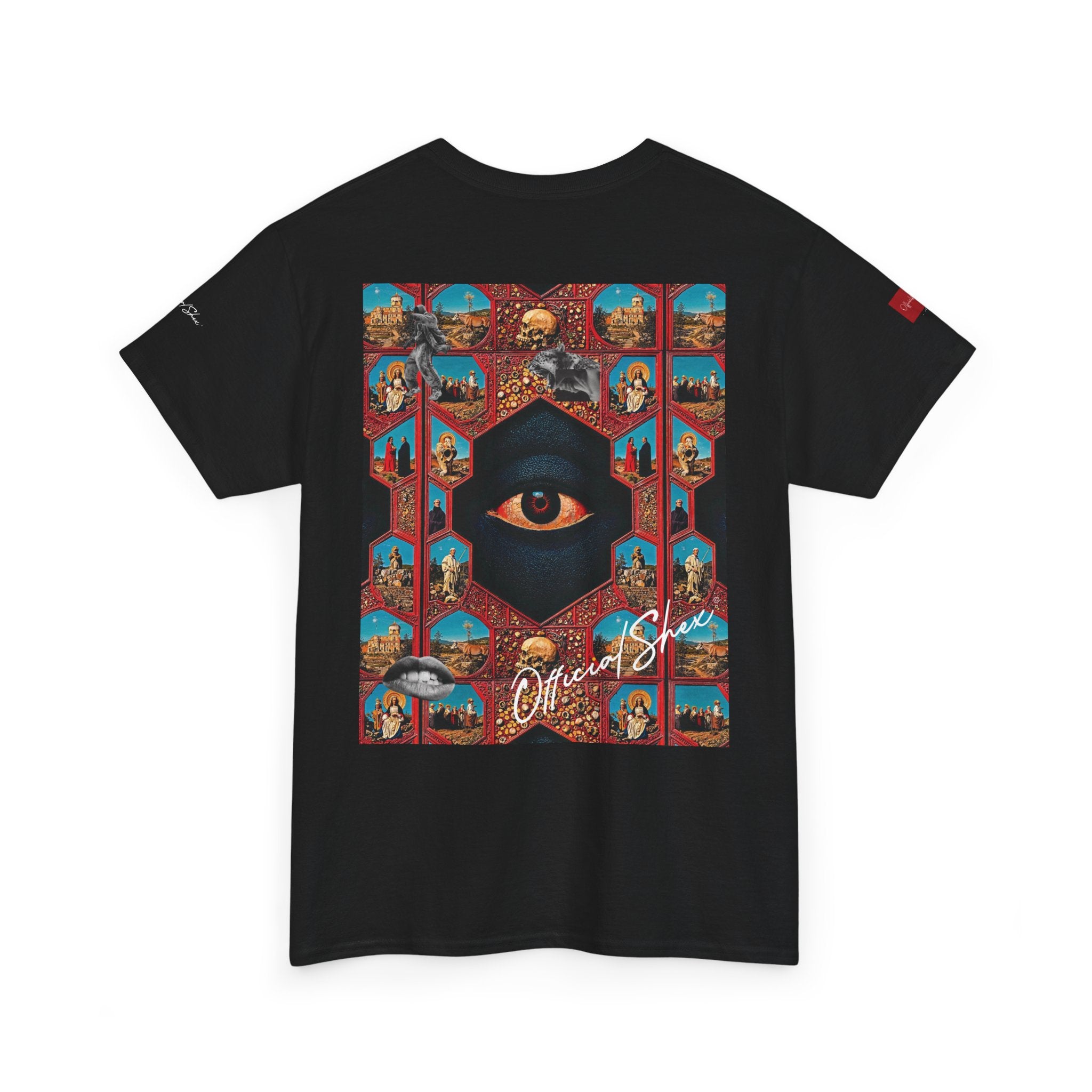 T-Shirt — Psychedelic Smiley & All-Seeing Eye Graphic Tee