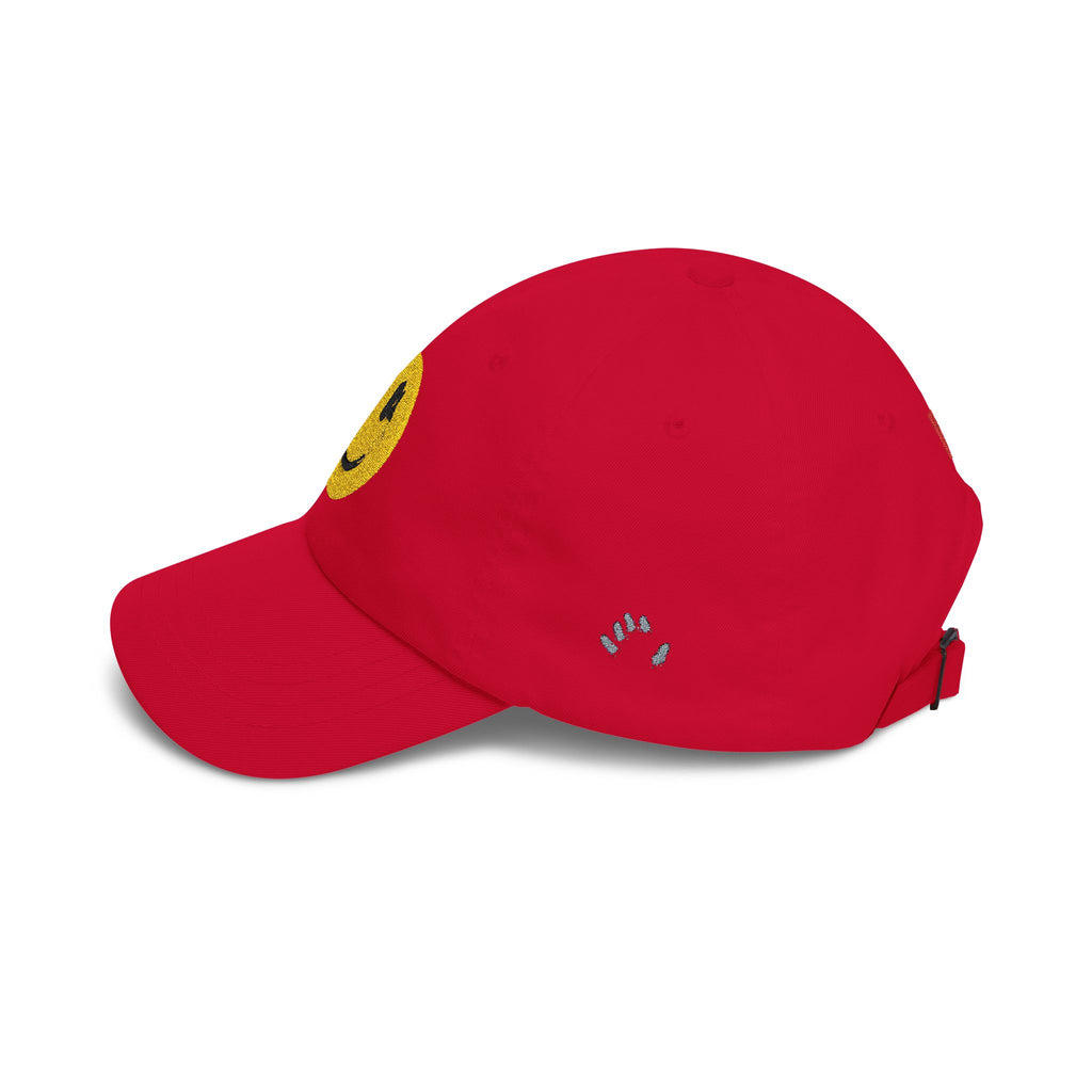 Embroidered Smiley Dad Cap – Vintage Cheer Baseball Hat