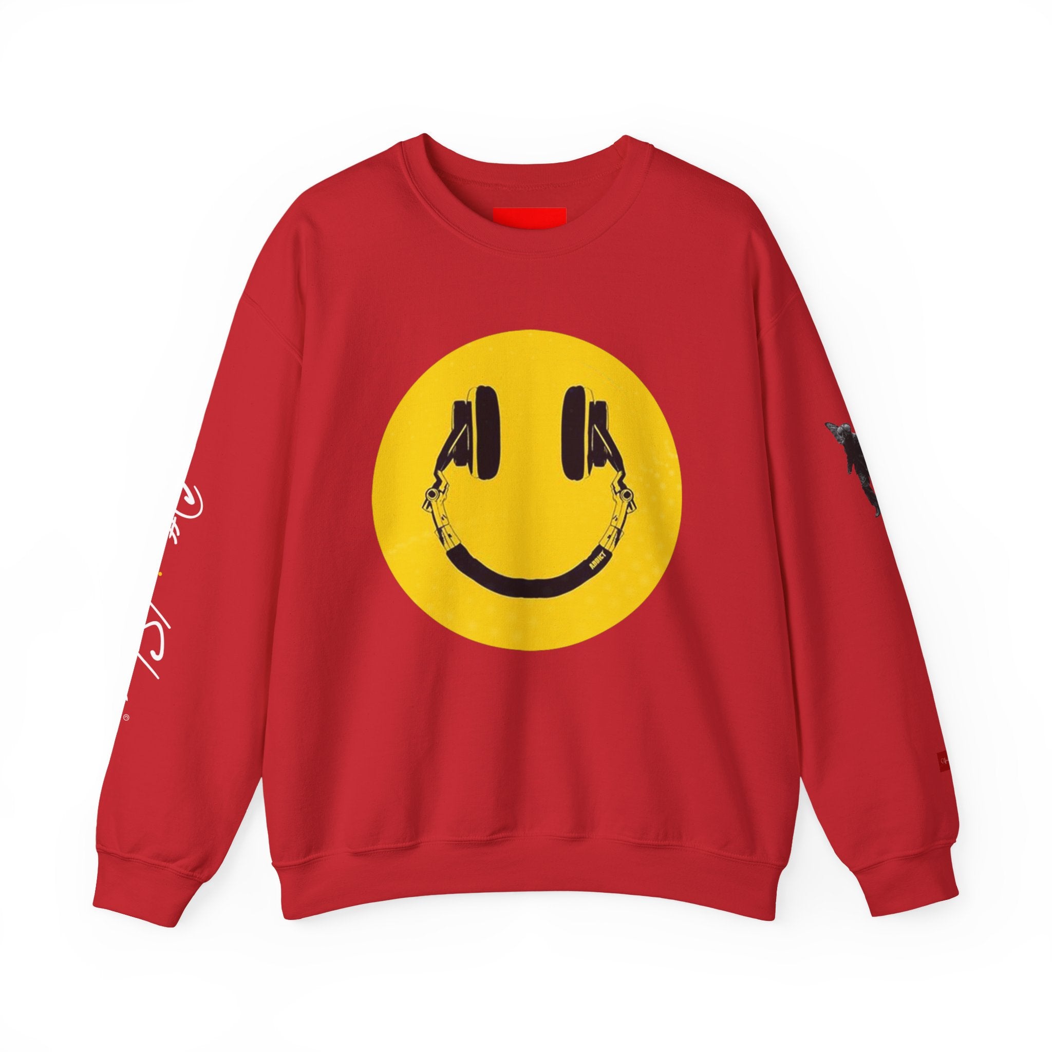 Aquarius Smiley Face Crewneck Sweatshirt — Zodiac Libra Graphic Pullover