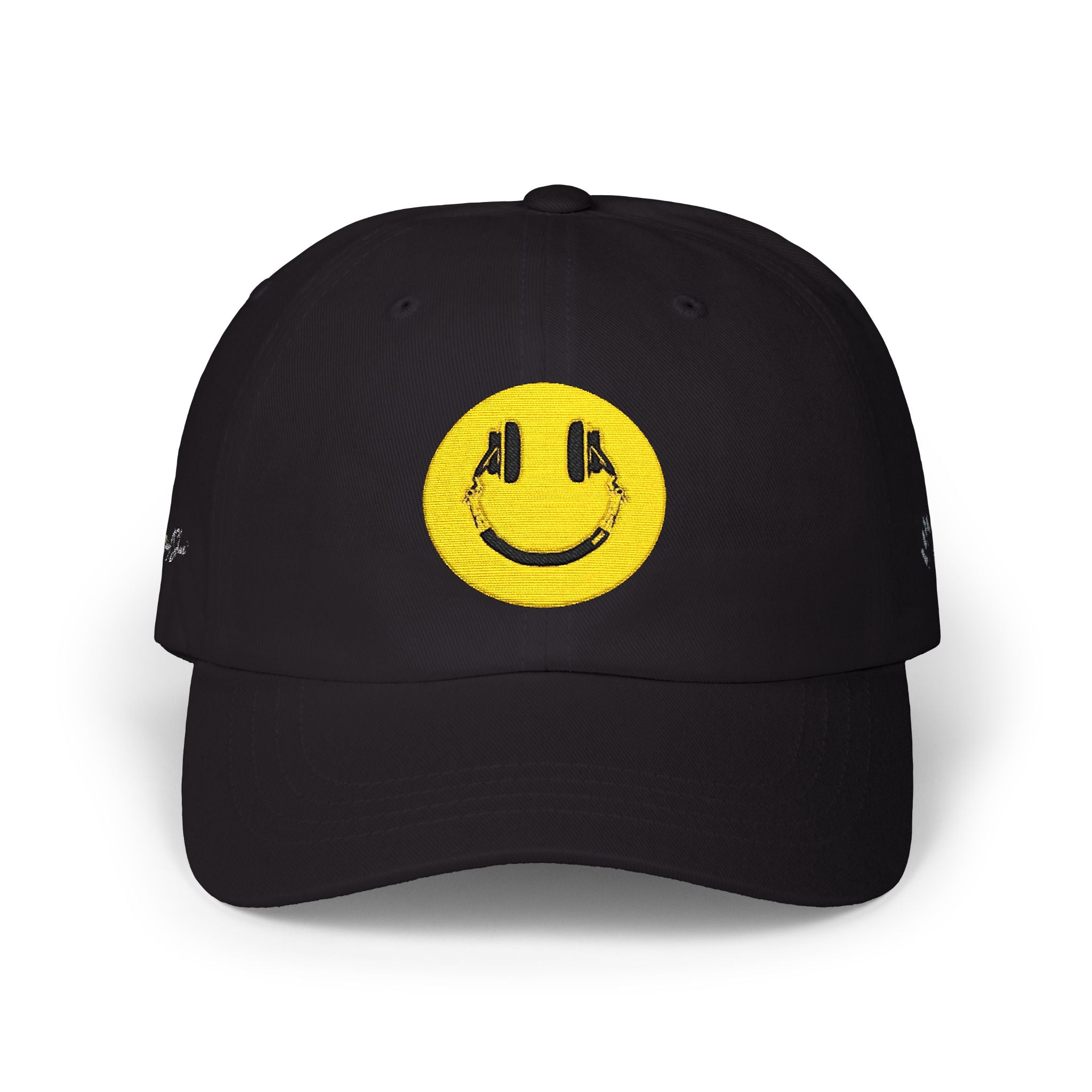 Embroidered Smiley Dad Cap – Vintage Cheer Baseball Hat