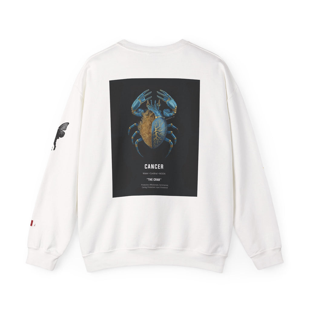 Smiley Face Crewneck Cancer Edition Sweatshirt — Zodiac Libra Graphic Pullover