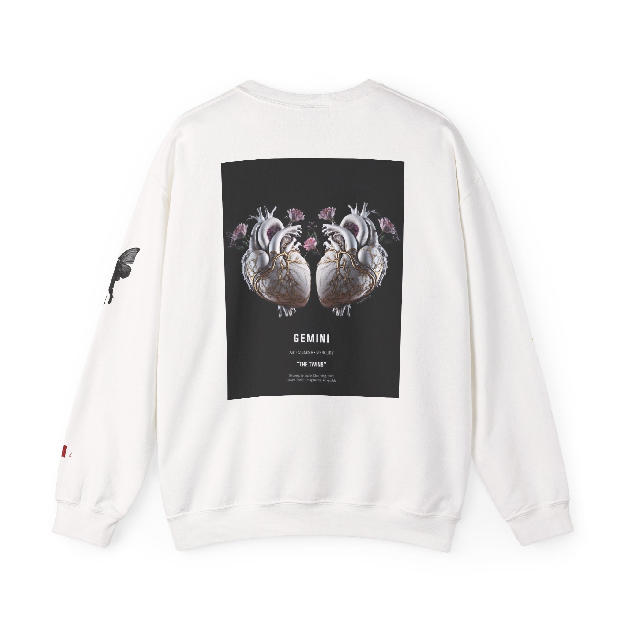 Smiley Face Crewneck Gemini Edition — Zodiac Libra Graphic Pullover