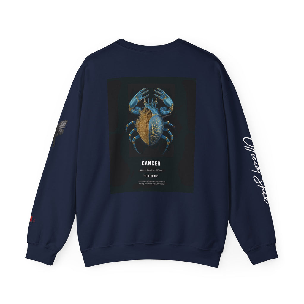 Smiley Face Crewneck Cancer Edition Sweatshirt — Zodiac Libra Graphic Pullover