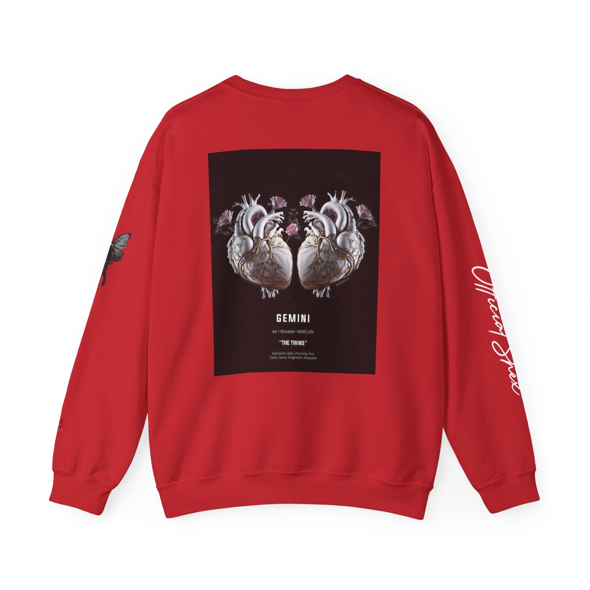 Smiley Face Crewneck Gemini Edition — Zodiac Libra Graphic Pullover