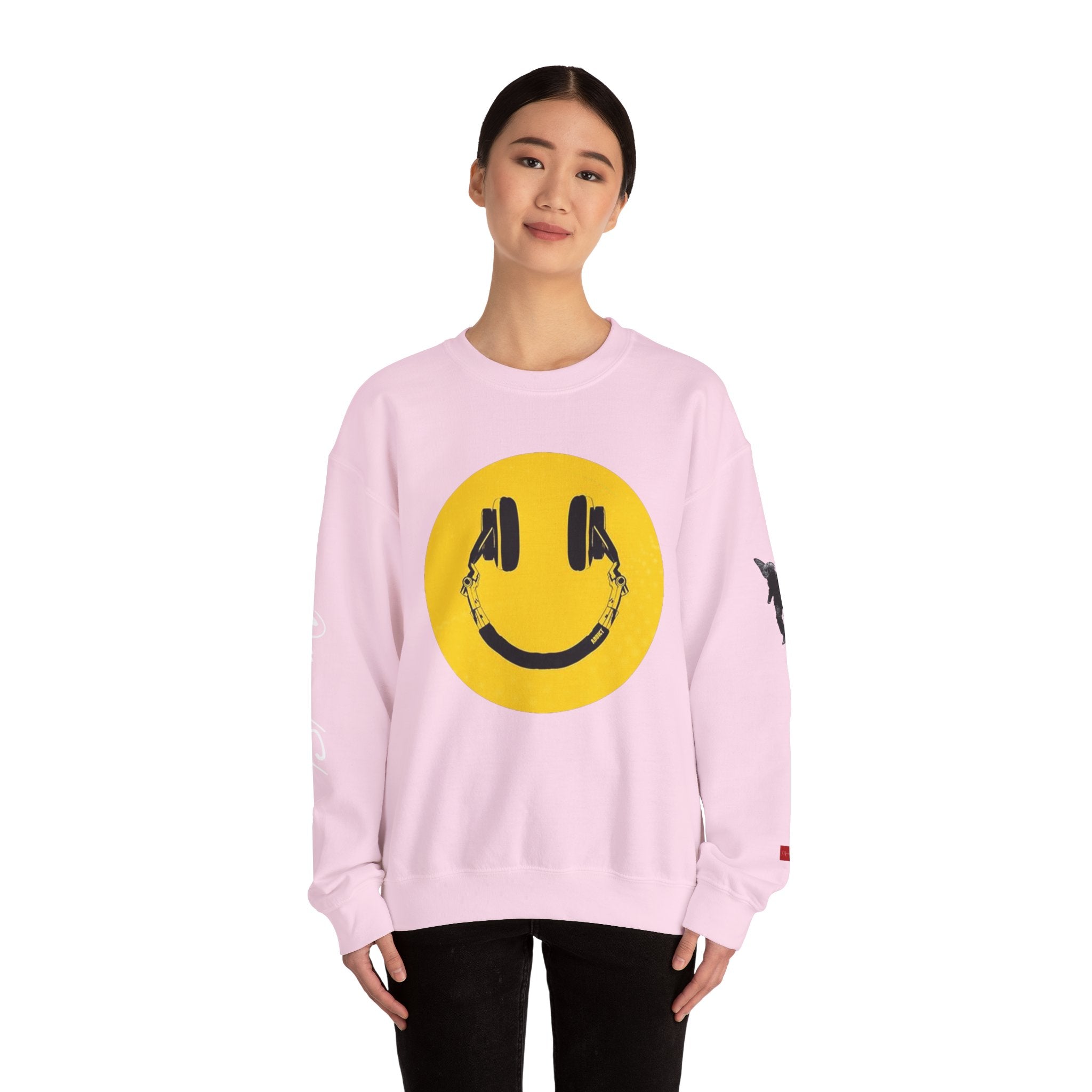 Aquarius Smiley Face Crewneck Sweatshirt — Zodiac Libra Graphic Pullover