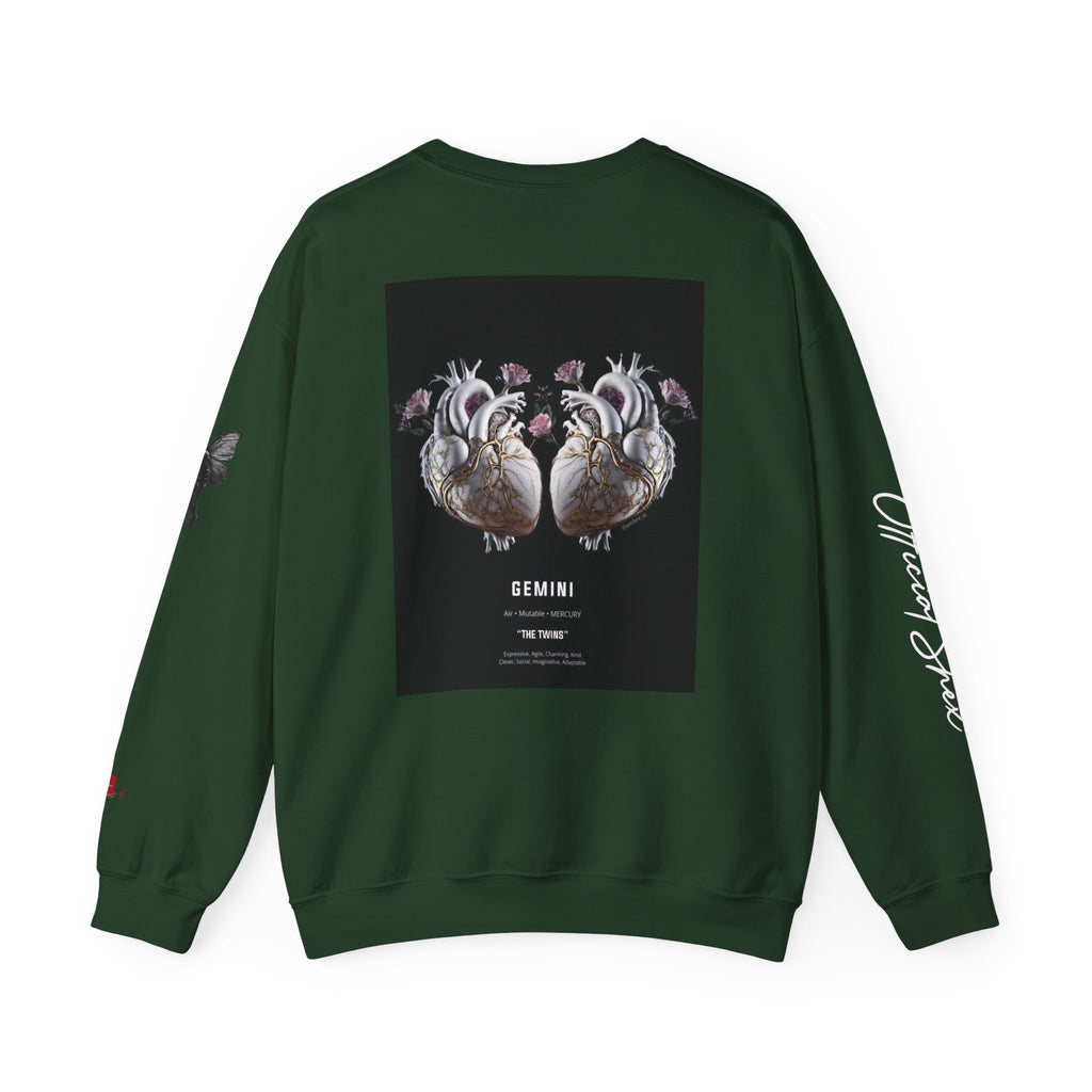 Smiley Face Crewneck Gemini Edition — Zodiac Libra Graphic Pullover