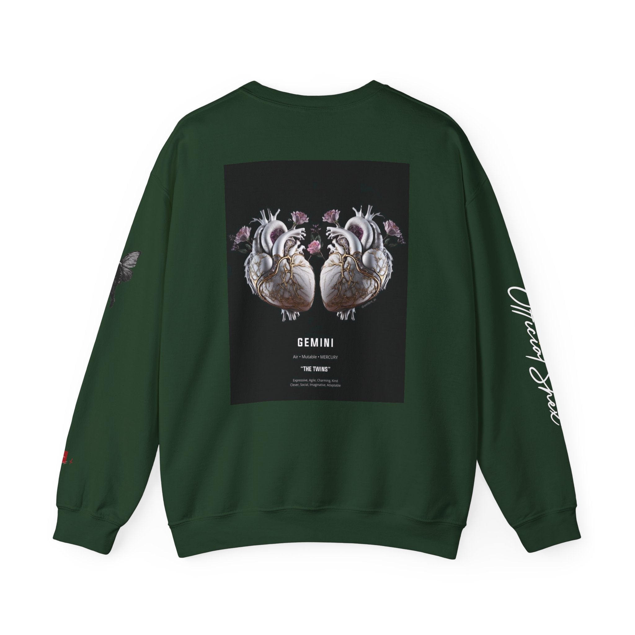 Smiley Face Crewneck Gemini Edition — Zodiac Libra Graphic Pullover