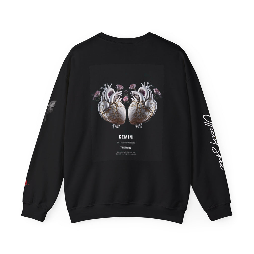 Smiley Face Crewneck Gemini Edition — Zodiac Libra Graphic Pullover