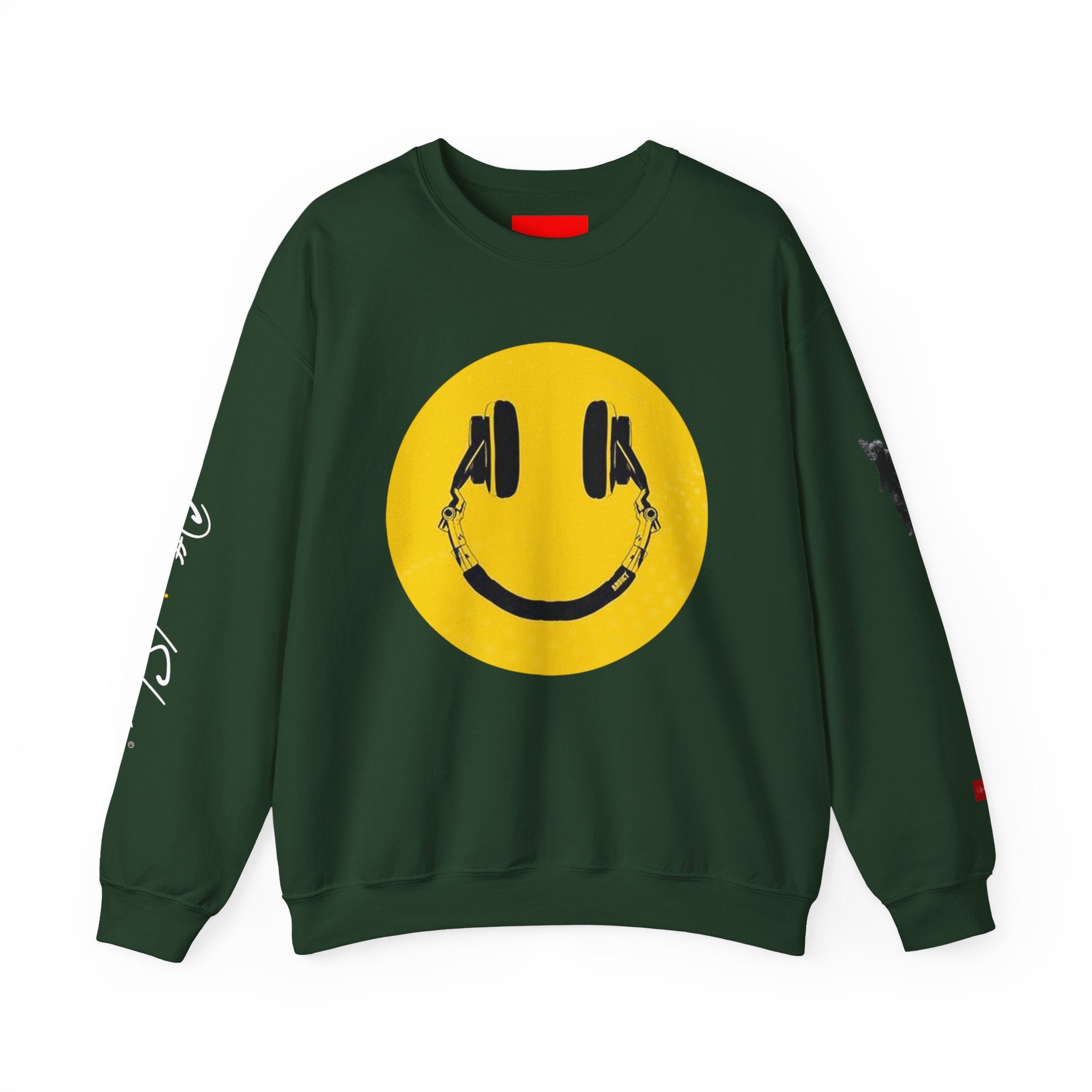 Aquarius Smiley Face Crewneck Sweatshirt — Zodiac Libra Graphic Pullover