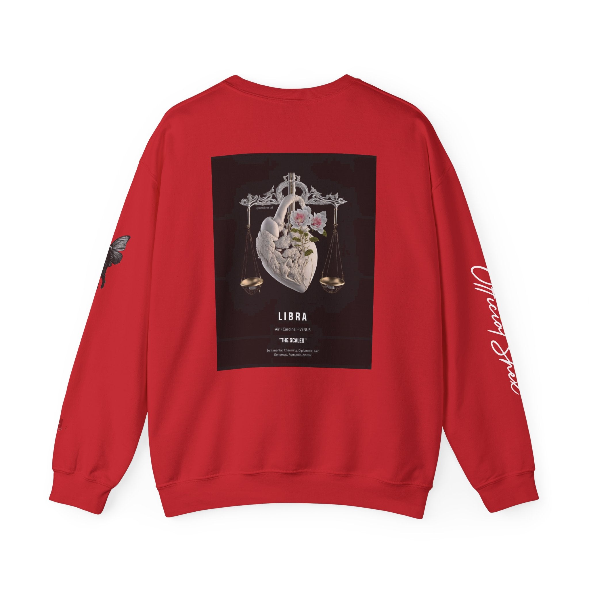 Smiley Face Crewneck Libra Edition Sweatshirt — Zodiac Libra Graphic Pullover