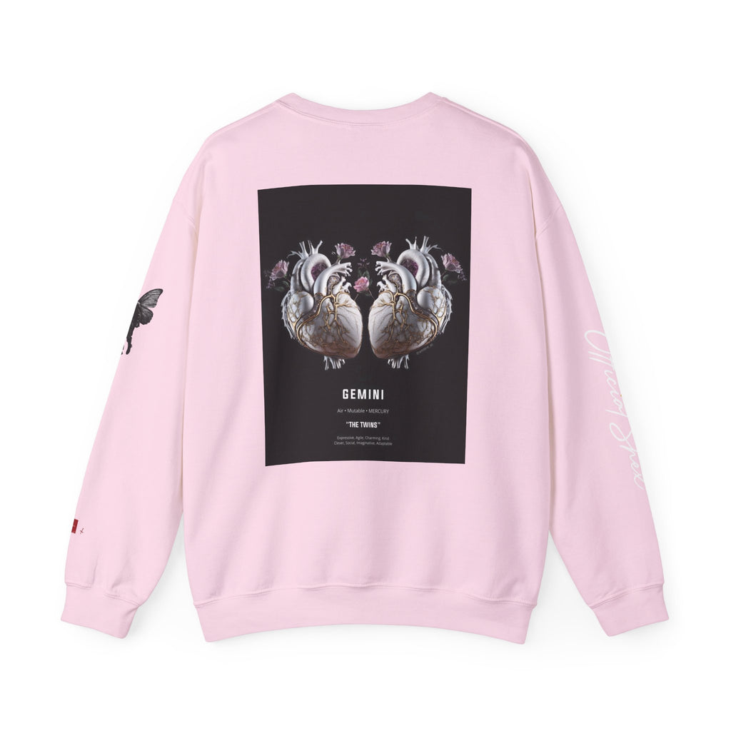 Smiley Face Crewneck Gemini Edition — Zodiac Libra Graphic Pullover