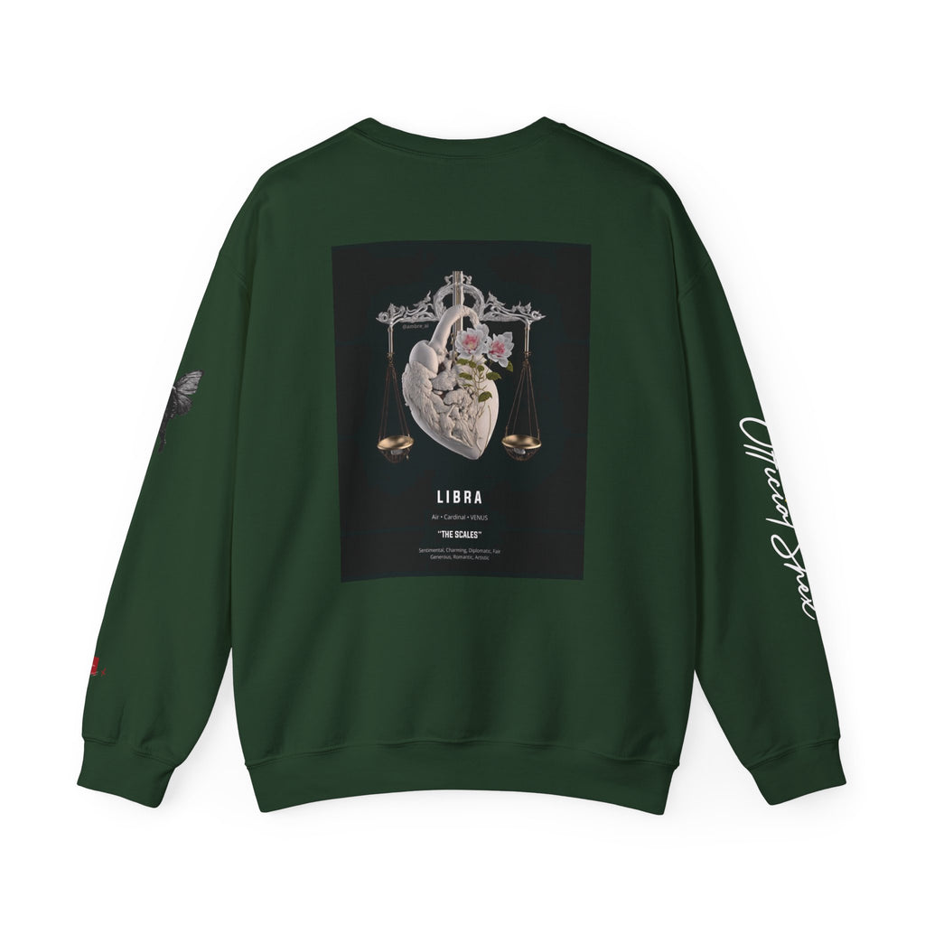 Smiley Face Crewneck Libra Edition Sweatshirt — Zodiac Libra Graphic Pullover
