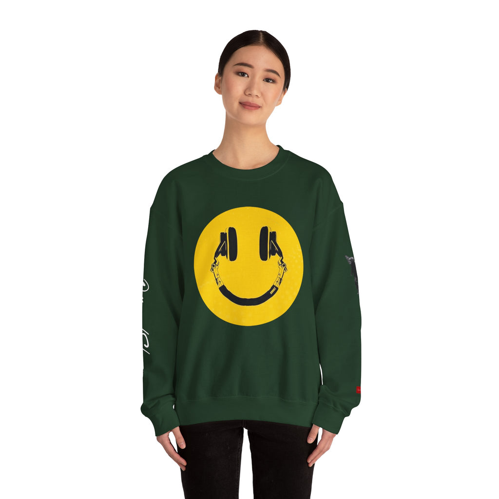 Aquarius Smiley Face Crewneck Sweatshirt — Zodiac Libra Graphic Pullover
